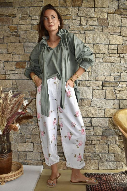Garden Party Magic Barrel Pant White /23=
